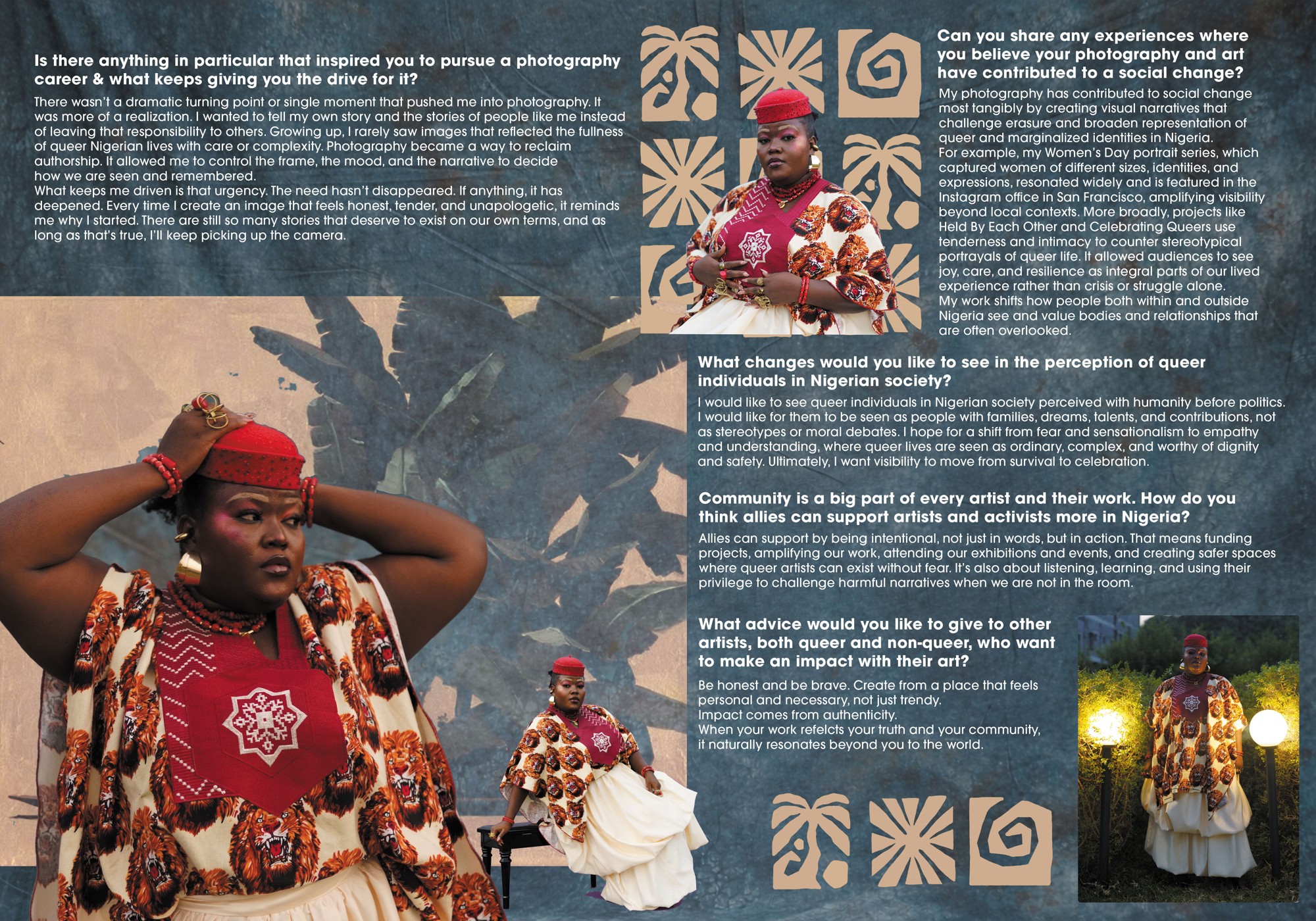 Interview Spread - Alexandra Obochi - slide 1