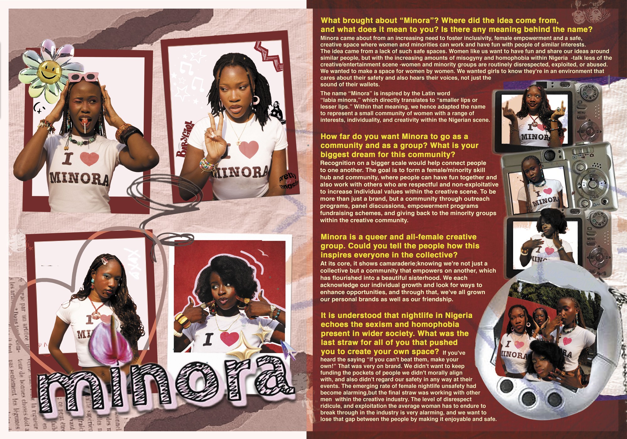 Interview Spread - Minora - slide 1