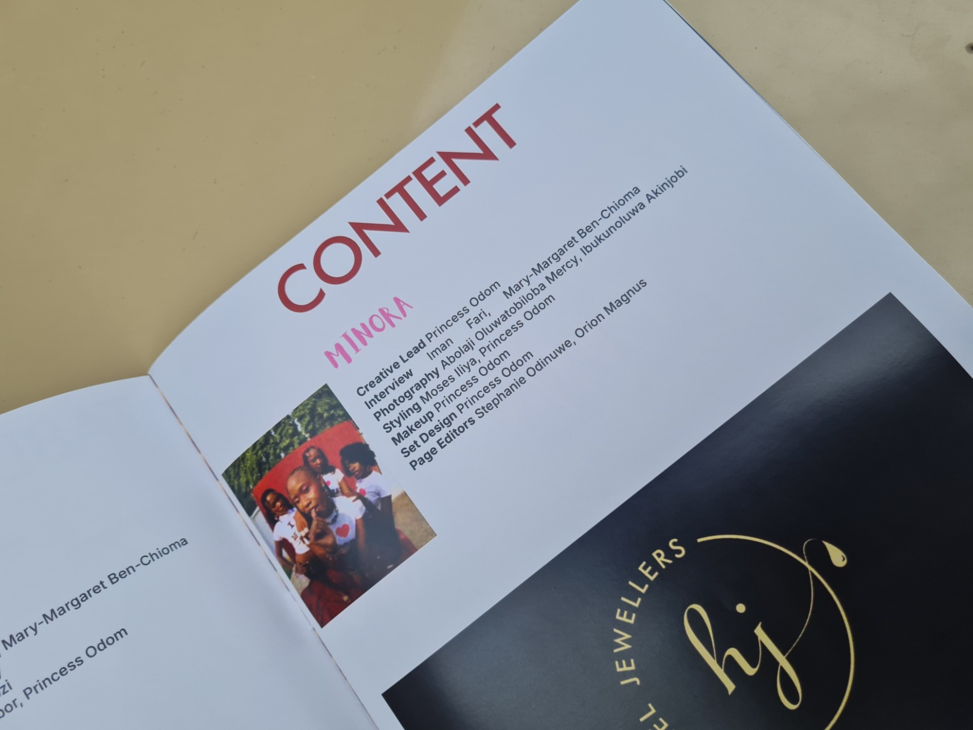 Show Yourself Magazine - table of contents, continued