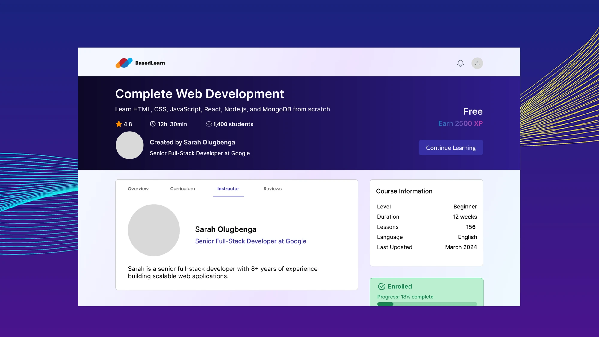 BasedLearn - screen 2